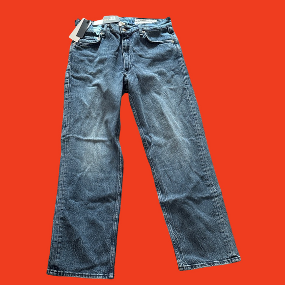 NWT rag & bone Straight Leg Blue Jeans 28